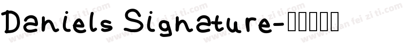 Daniels Signature字体转换
